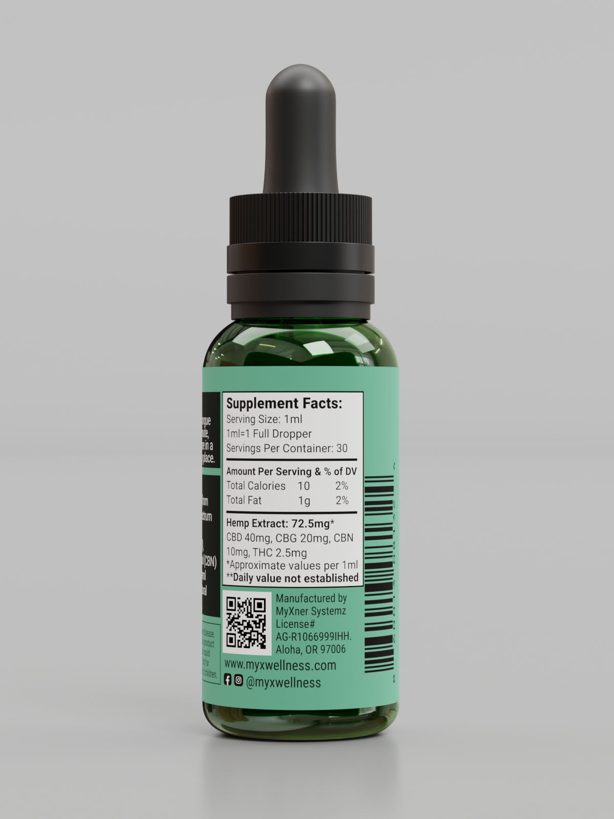 Tincture – Nighttime Full Spectrum CBD CBG