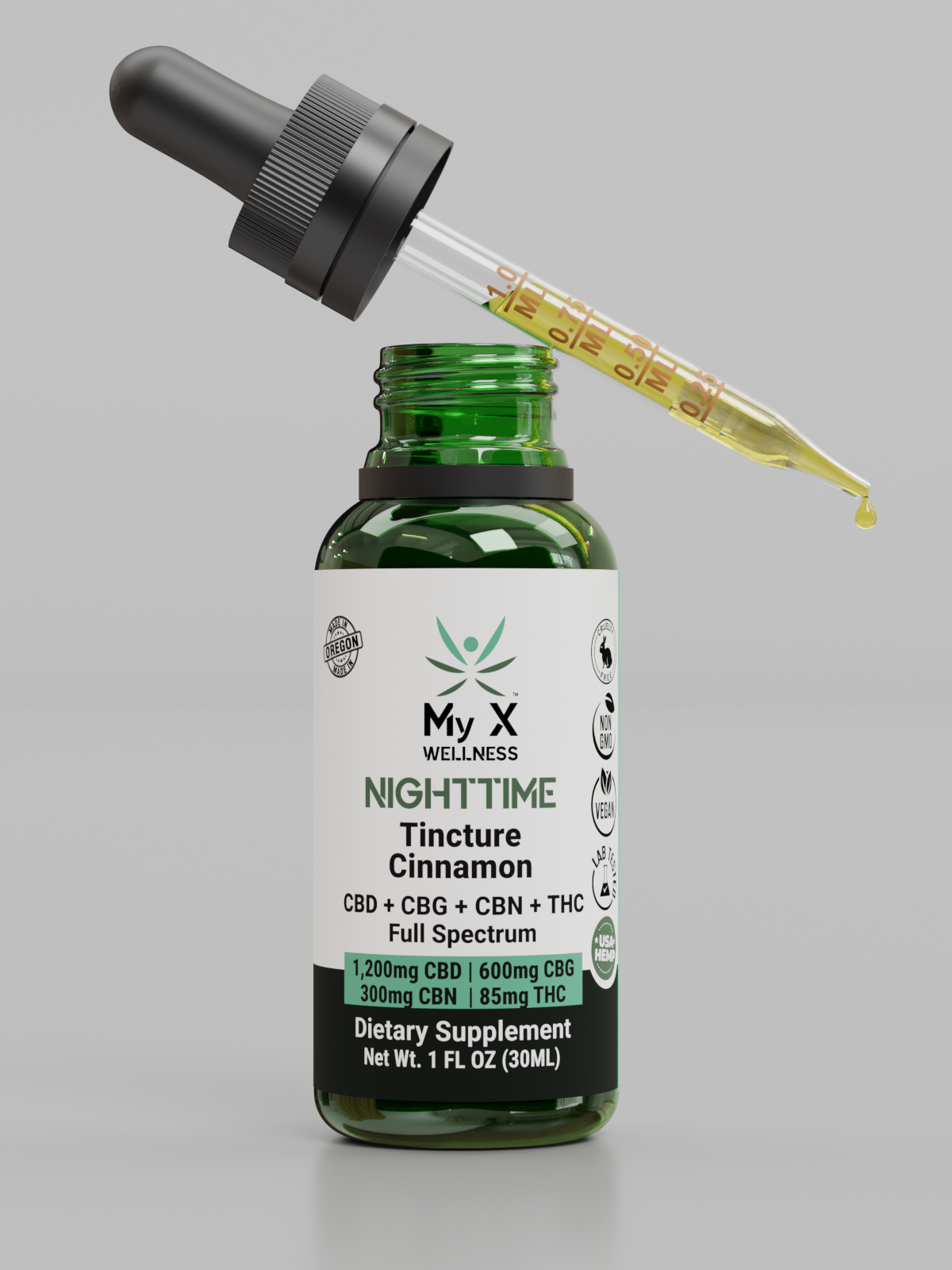 Tincture - Nighttime Full Spectrum CBD CBG - Image 4